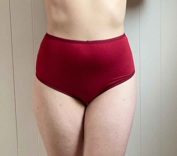 Bamboo Red High Waist Knickers