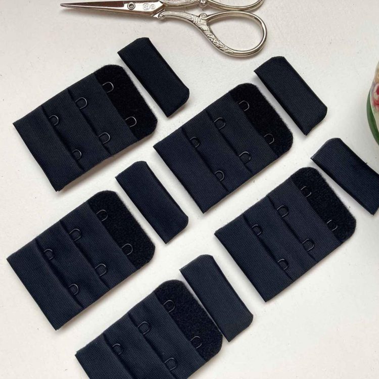 38mm Black Bra Fasteners