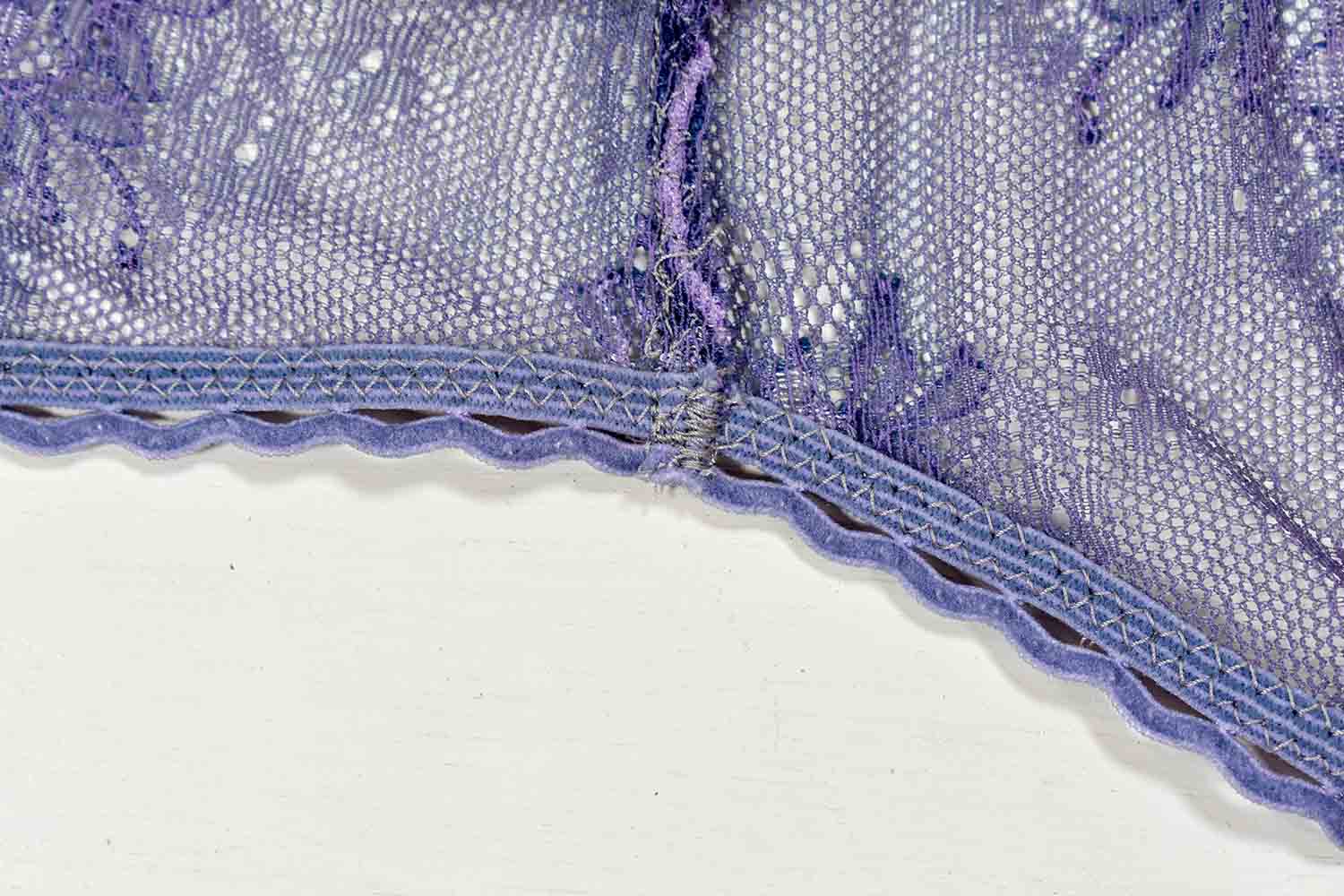 Stitches in lingerie sewing garments