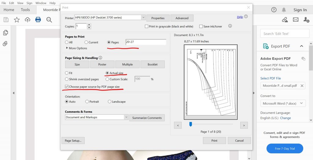 How to print PDF and digital patterns guide