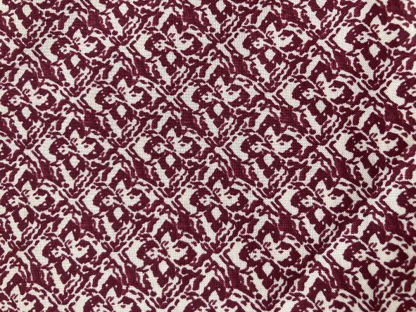 Patterned cotton fabric