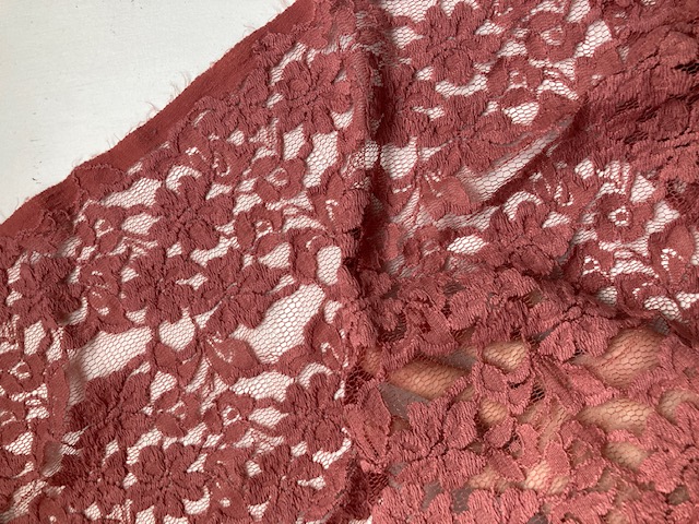 Pink dusky Lace fabric