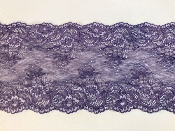 Lilac stretch lace