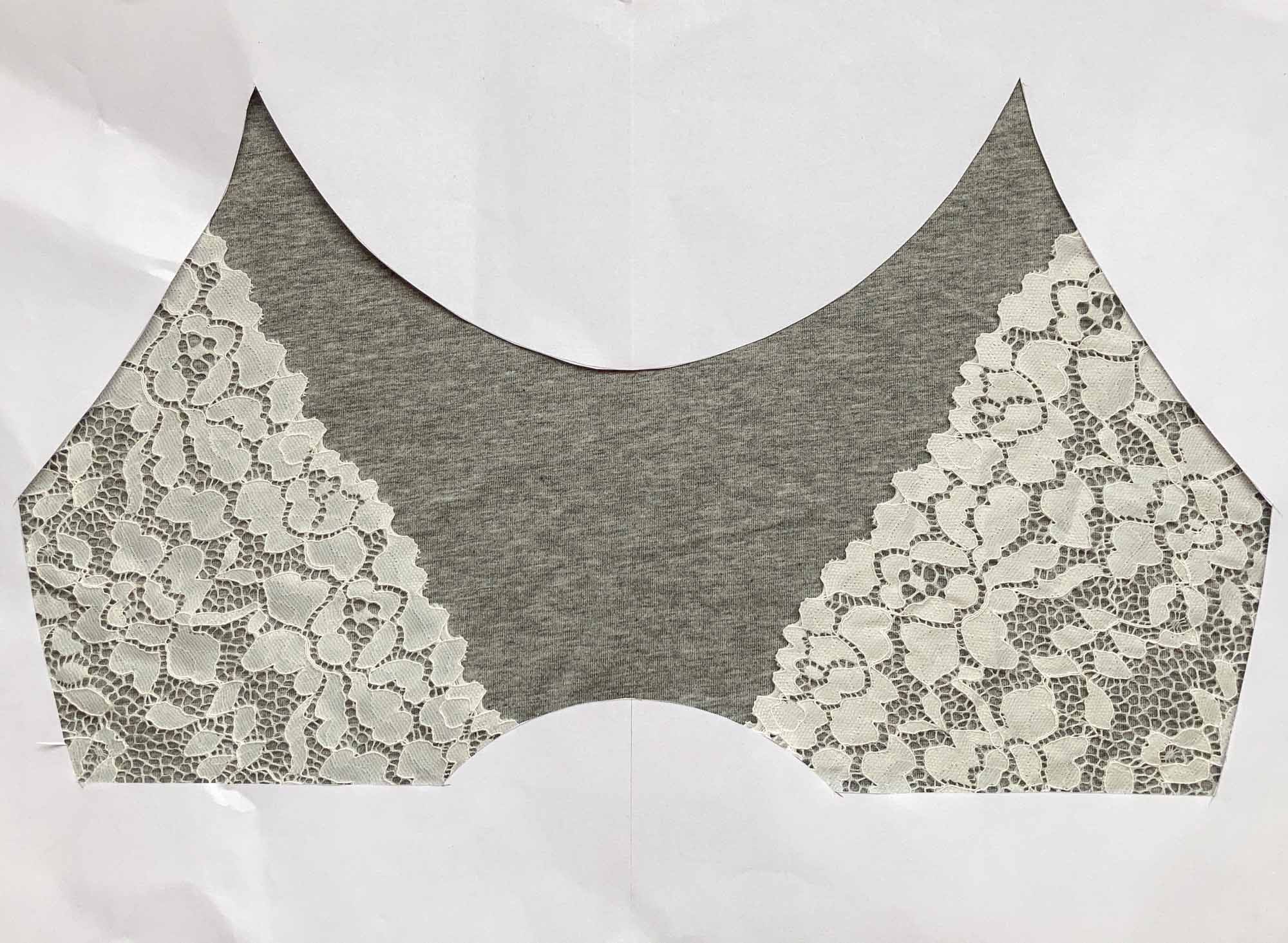 From the drawing to the making: Bralette