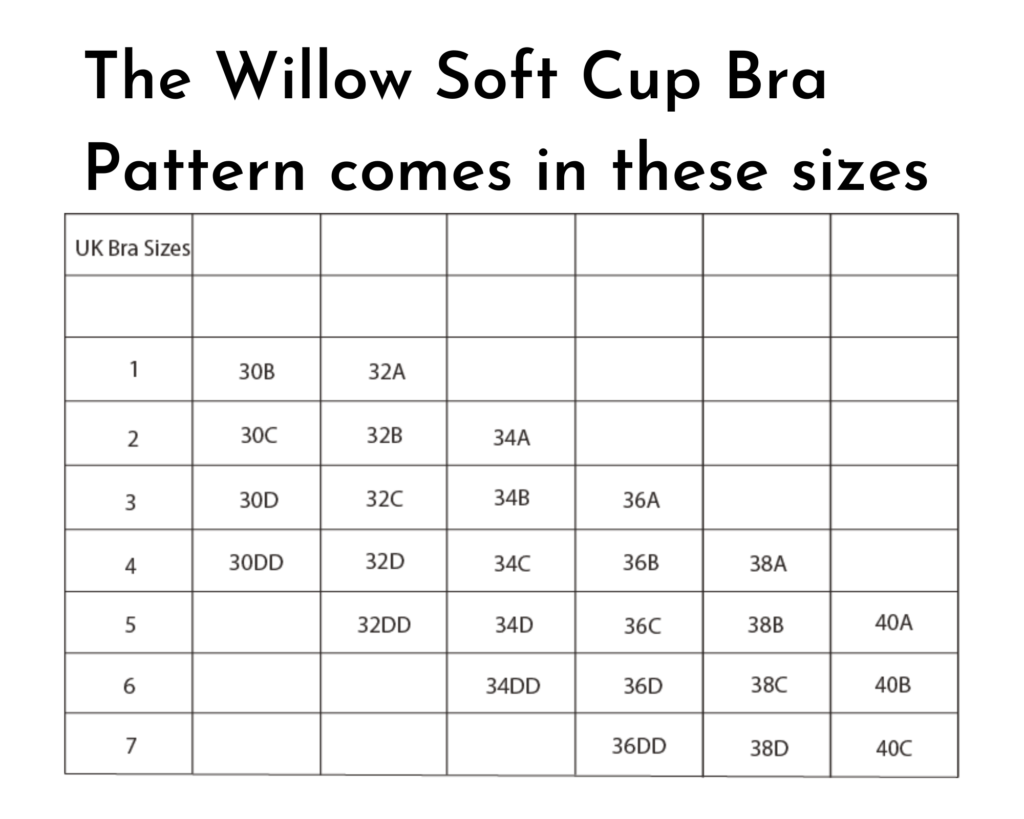 Soft Cup Bra Pattern 36C -  UK