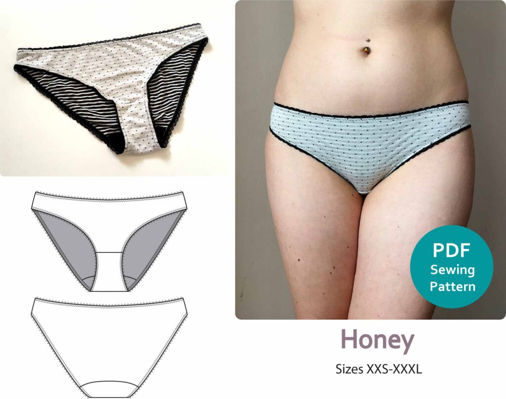 PDF Sewing Pattern Highbury Non-stretch Knicker/ Panty Pattern